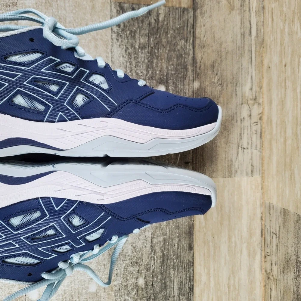 ASICS GEL-Renma Womens Shoe Sz 7 Running Indigo Blue Sky Leather Lace Up Sneaker